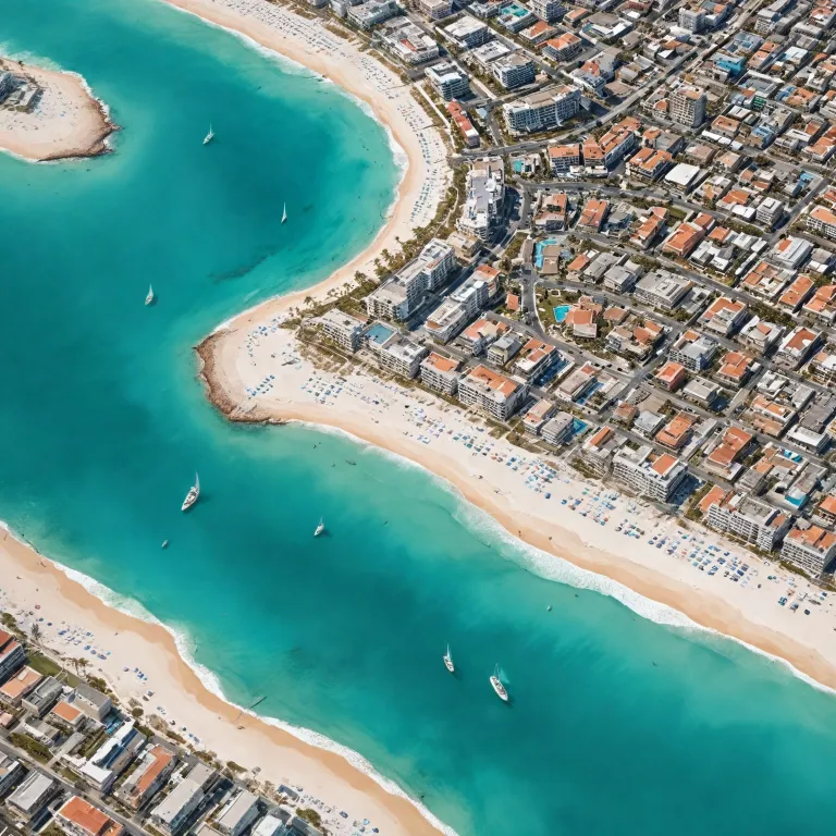 Elegant map of hotels in Cancún for luxury stays by the sea